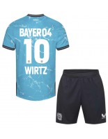 Bayer Leverkusen Florian Wirtz #10 Kolmaspaita Lasten 2023-24 Lyhythihainen (+ shortsit)